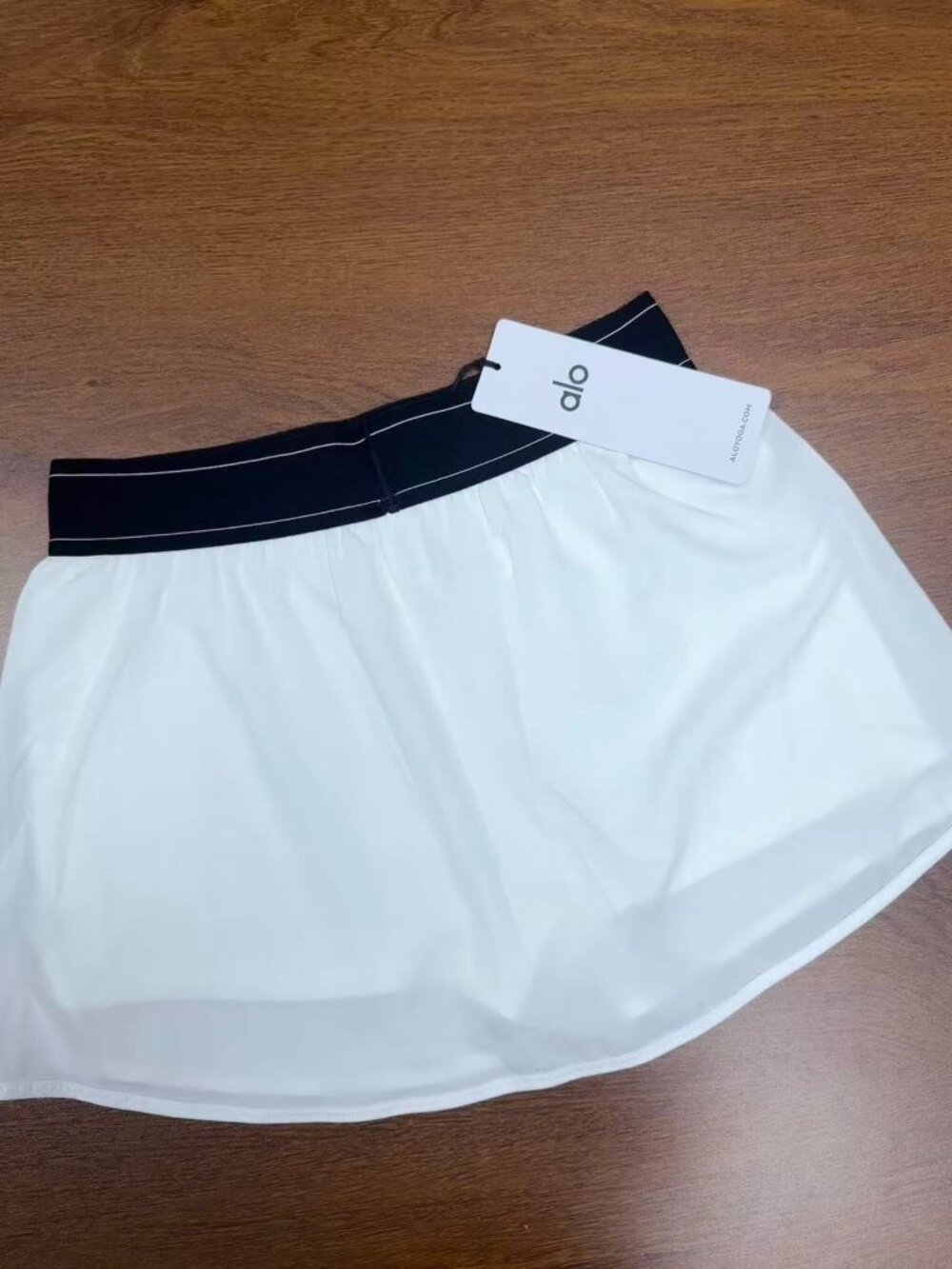 NWT ALO Yoga Match Point Tennis Skirt White 🤍 Built-In Shorts - Picture 6 of 7